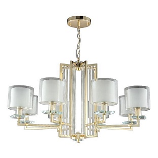 Люстра подвесная CRYSTAL LUX NICOLAS Nicolas SP-PL8 Gold/White