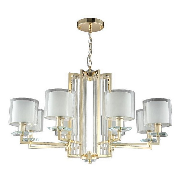 Люстра подвесная CRYSTAL LUX NICOLAS Nicolas SP-PL8 Gold/White