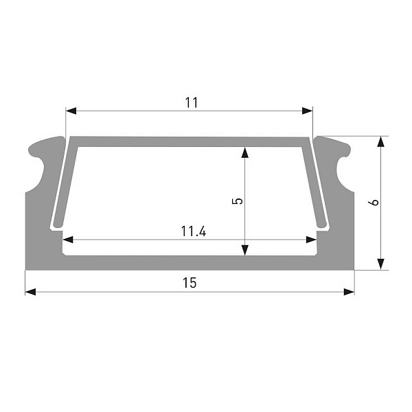 Профиль для ленты LED накладной ELEKTROSTANDARD LL-2-ALP006 LL-2-ALP006 a041811