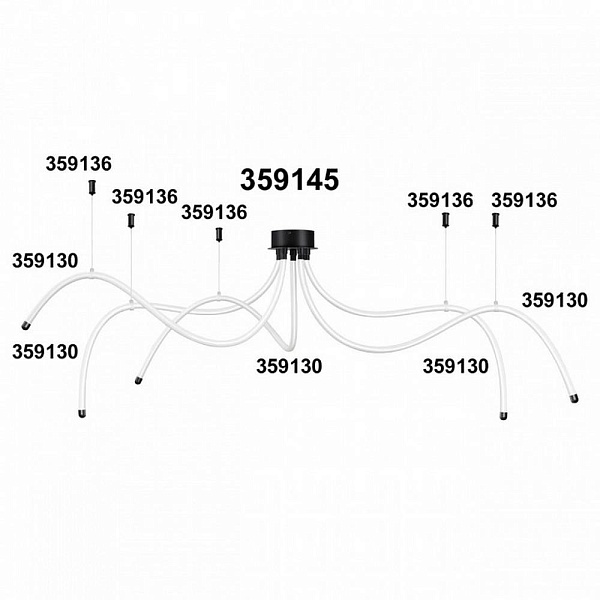 Основание для светильника NOVOTECH RAMO 359145