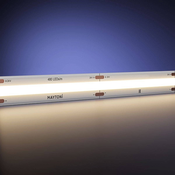 Лента LED ULTRA 15W/m 24V IP20 COB/480 3000K 10mm (5м) 201224 MAYTONI