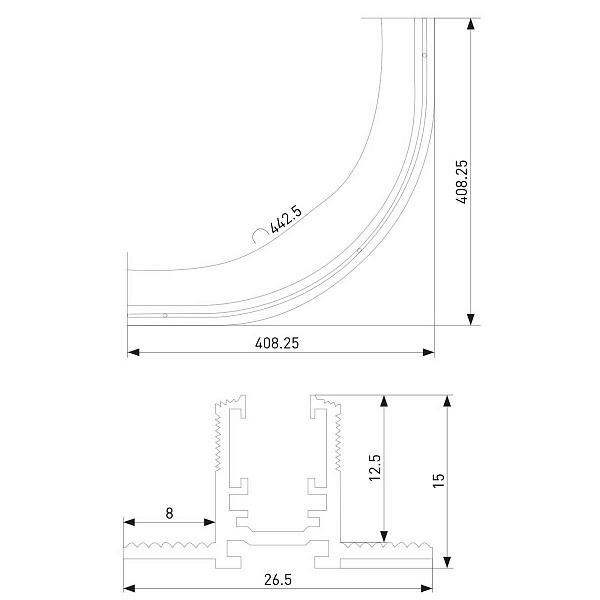 Шинопровод ELEKTROSTANDARD MINI MAGNETIC 85219/00 a067998