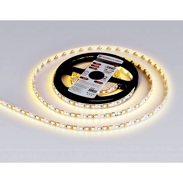 Лента LED 9,6 W/m 12V IP20 2835/120 3000K 8mm (5м) GS1101 AMBRELLA LIGHT
