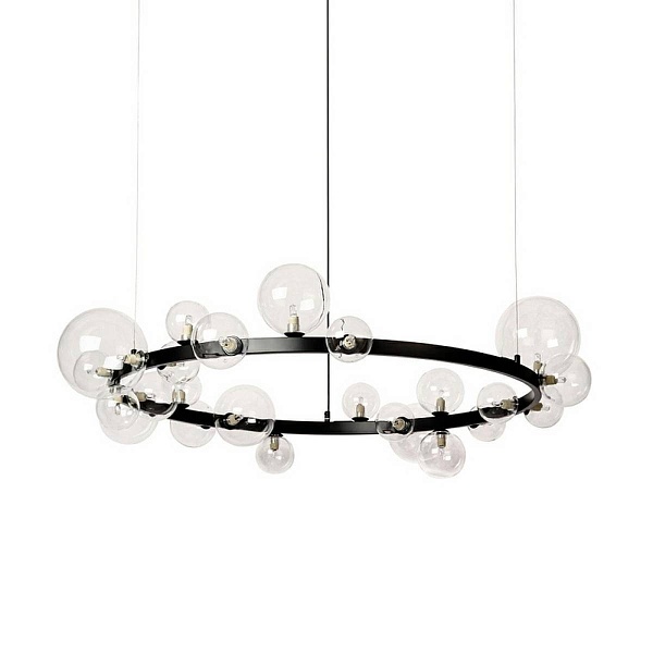 Люстра подвесная DELIGHT COLLECTION ART DECO BUBBLE 8828P/L black/clear