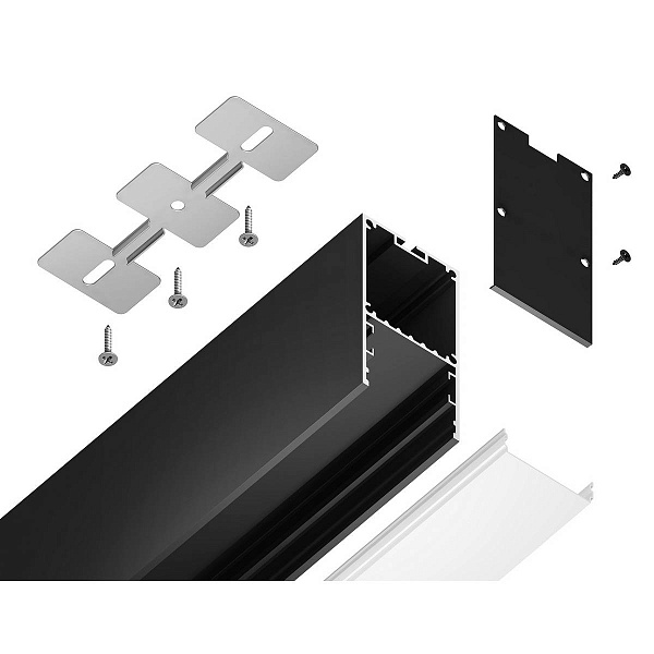 Профиль для ленты LED накладной AMBRELLA LIGHT GP GP3000BK