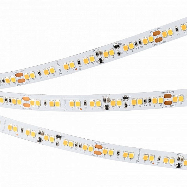 Лента LED RT-A168 14,4 W/m 24V IP20 2835/168 3000K 10mm (5м) 33606 ARLIGHT