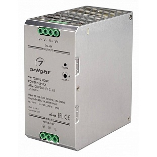 Блок питания ARLIGHT ARV-DRP 48V 240W IP20 44599