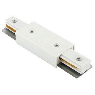 Коннектор прямой DENKIRS DK TRACK WHITE TR1008-WH
