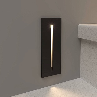 Светильник встраиваемый в стену ELEKTROSTANDARD STEP 8 40108/LED черный a055592