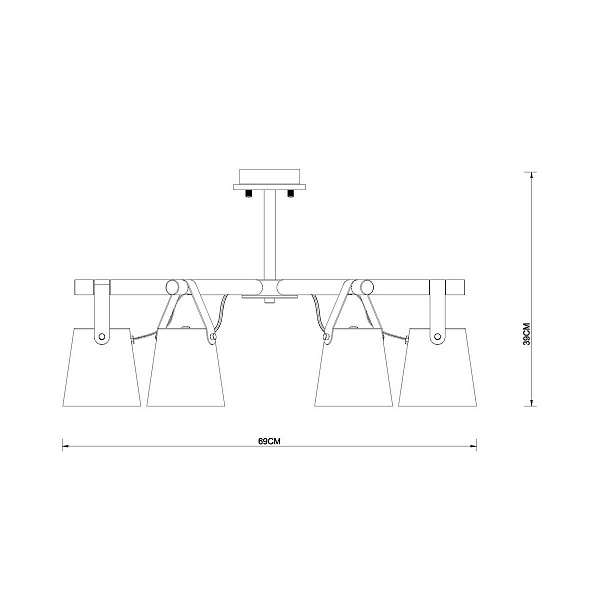 Люстра потолочная ARTE LAMP THOMAS A7032PL-6BK