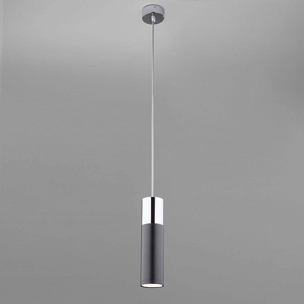 Подвес EUROSVET DOUBLE TOPPER 50135/1 LED хром/черный 12W