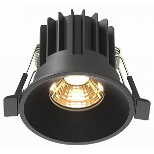 Светильник встраиваемый MAYTONI ROUND DL058-7W2.7K-B