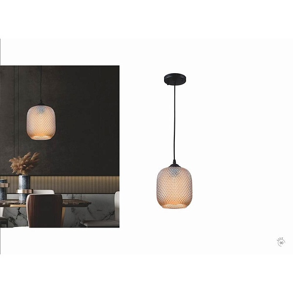 Подвес ILAMP RICH 8105P BK-AM
