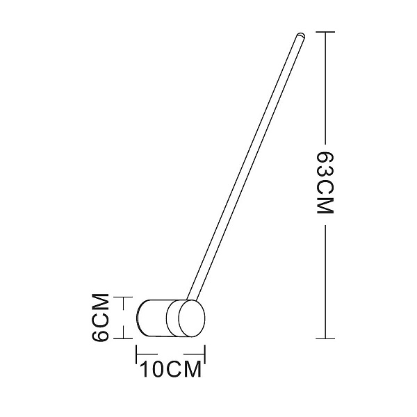 Бра ARTE LAMP POLIS A2027AP-1PB