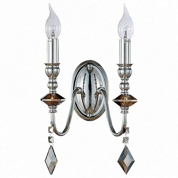 Бра CRYSTAL LUX MERCEDES MERCEDES AP2 CHROME/SMOKE