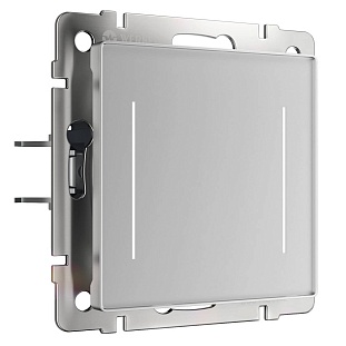 Выключатель сенсорный 2-кл, c Wi-Fi, серебро, W4523006, WERKEL