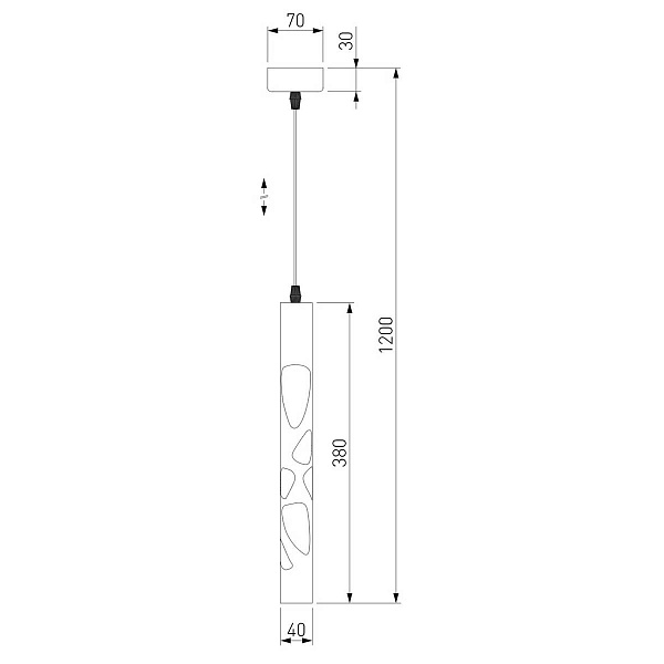 Подвес EUROSVET DLR037 DLR037 12W 4200K белый матовый a055594