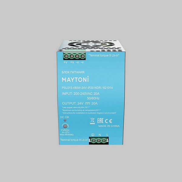 Блок питания MAYTONI LED STRIP DRIVERS 24V 480W IP20 821014