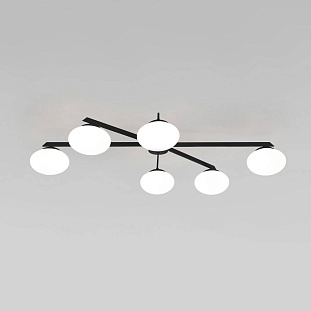 Люстра потолочная EUROSVET OPALINE 70220/6 черный