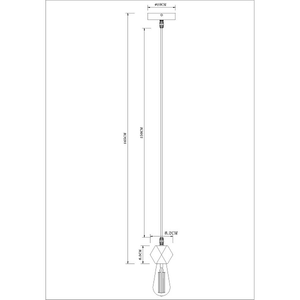 Подвес ARTE LAMP MARK A7049SP-1BK