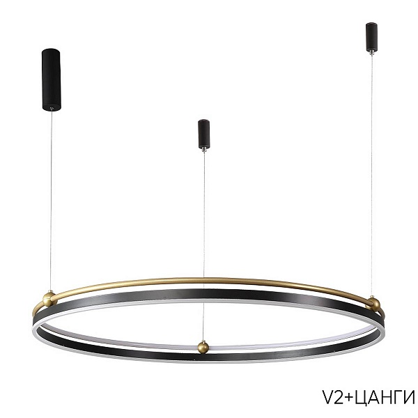 Подвес CRYSTAL LUX FERNANDO SP88W LED BLACK/GOLD