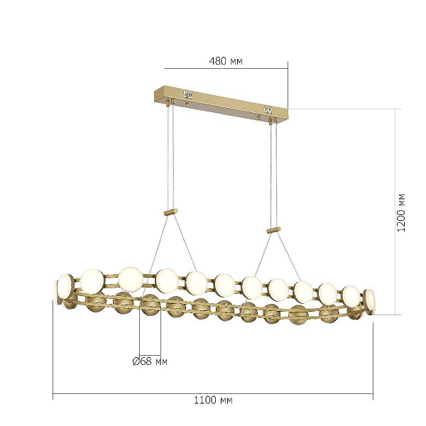 Люстра подвесная ST LUCE MONRO SL6610.203.26