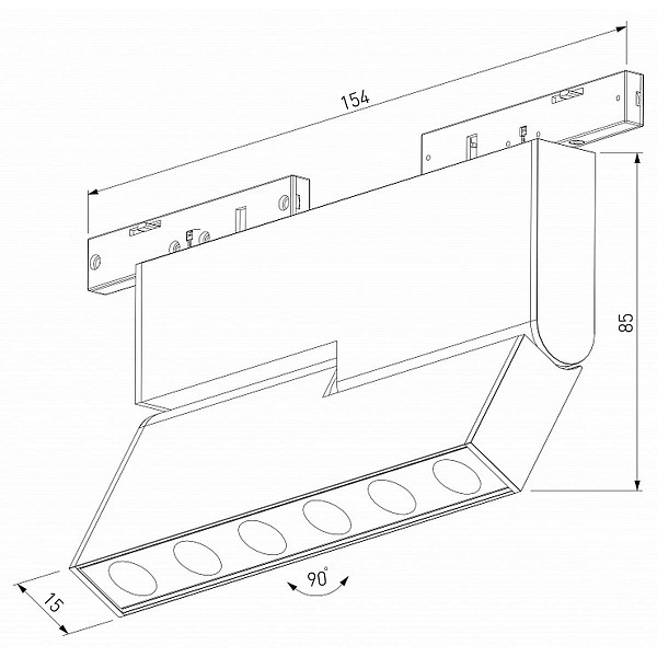 Трековый светильник ELEKTROSTANDARD MINI MAGNETIC a067279
