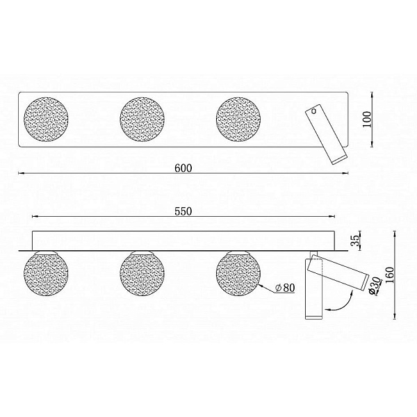 Бра ILEDEX TELESCOPE W4774-60 SWH