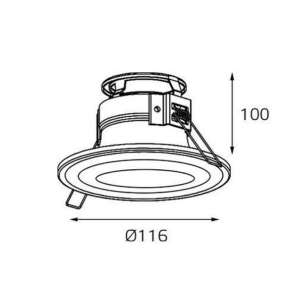 Светильник встраиваемый ITALLINE 7012 IT07-7012 white