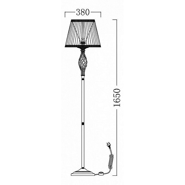 Торшер MAYTONI Elegant 3 ARM247-11-G