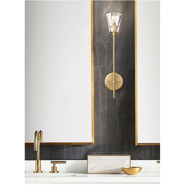 Бра DELIGHT COLLECTION TORCHE DE VERRE 8614W/D gold