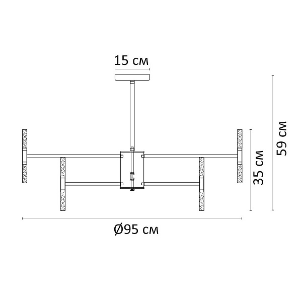Люстра подвесная ARTE LAMP RAMONA A7410PL-40PB