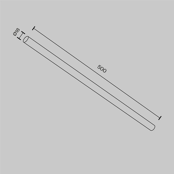 Коннектор прямой MAYTONI ACCESSORIES FOR SYSTEM AXITY CA001-L500-BS
