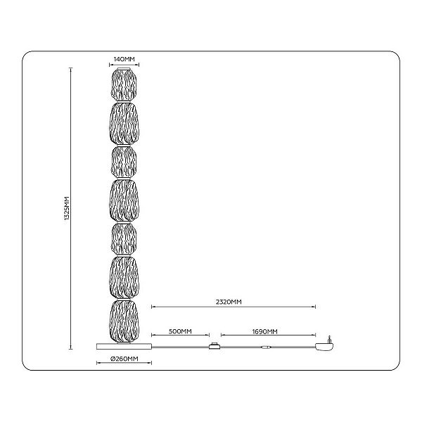 Торшер AMBRELLA LIGHT LH LH30112