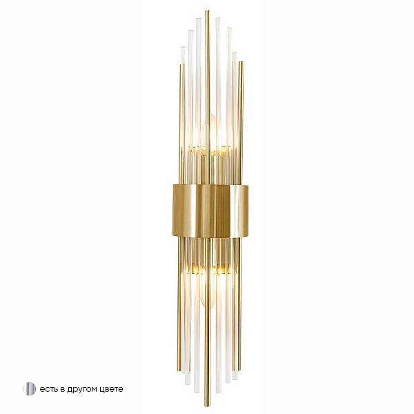 Бра CRYSTAL LUX ATENTO AP2 BRASS/TRANSPARENTE