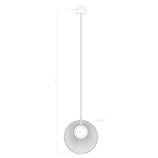 Подвес ARTE LAMP LAYLA A2808SP-1BK