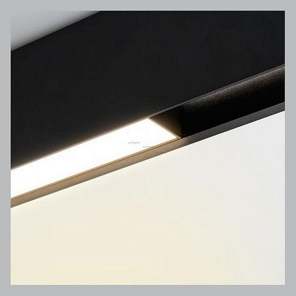 Трековый светильник магнитный ARLIGHT MAG-FLAT-45-L405-12W WARM3000 (BK, 100 DEG, 24V) 026950