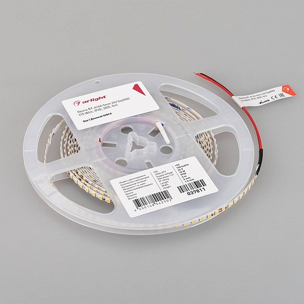 Лента LED RT-A160 15 W/m 24V IP20 2835/160 5000K 5mm (5м) 37811 ARLIGHT