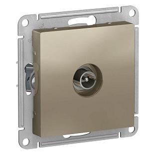 Розетка  TV одиночная, ATLASDESIGN, Шампань, ATN000593, SCHNEIDER ELECTRIC