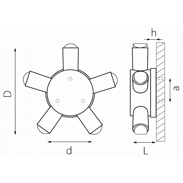 Светильник уличный настенный LIGHTSTAR DITO 380653