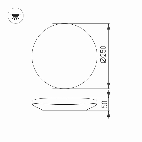 Светильник уличный потолочный ARLIGHT CL-FRISBEE 30110