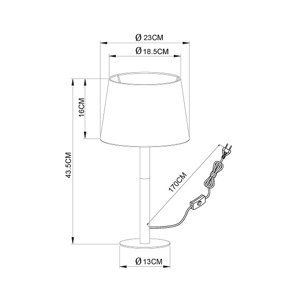 Настольная лампа ARTE LAMP CONNOR A2102LT-1WH