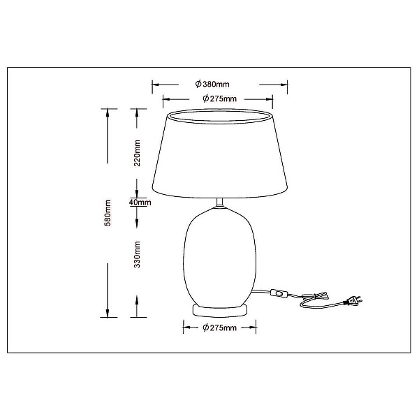 Настольная лампа ARTE LAMP SARIN A4061LT-1PB