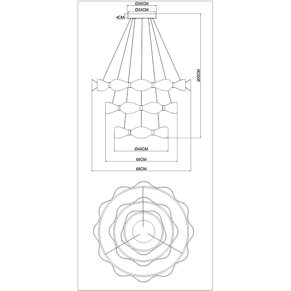 Подвес ARTE LAMP GRACE A1868SP-3PB