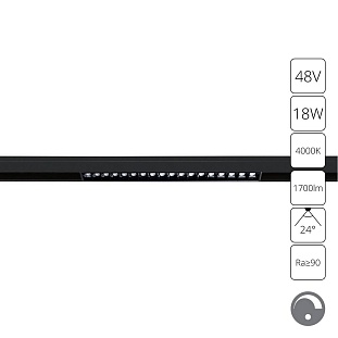Трековый светильник ARTE LAMP LINEA A4685PL-1BK
