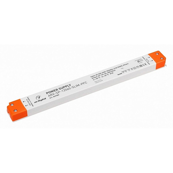 Блок питания ARLIGHT ARV-SLIM 12V 60W IP20 47989