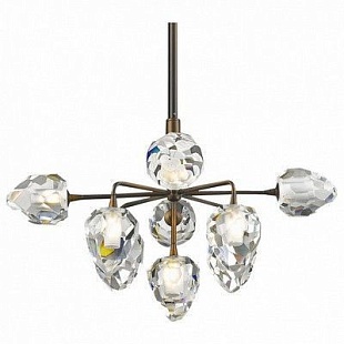 Люстра подвесная DELIGHT COLLECTION ON THE ROCKS P68038L-9 gold