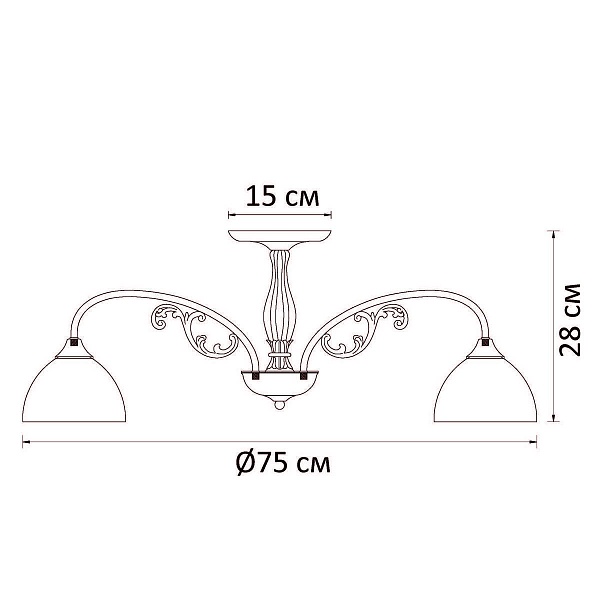 Люстра потолочная ARTE LAMP SPICA A3037PL-8AB