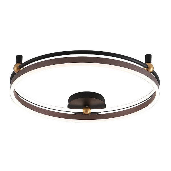 Светильник потолочный CRYSTAL LUX FERNANDO PL72W LED COFFEE/BLACK