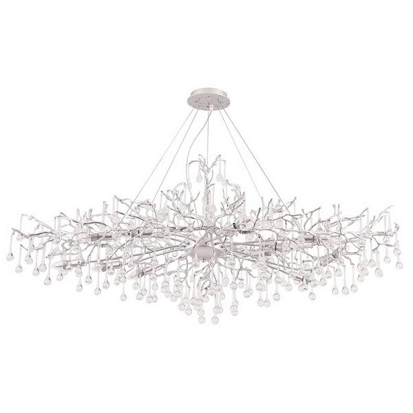 Люстра подвесная CRYSTAL LUX REINA REINA V2 SP12 L1500 SILVER PATINA